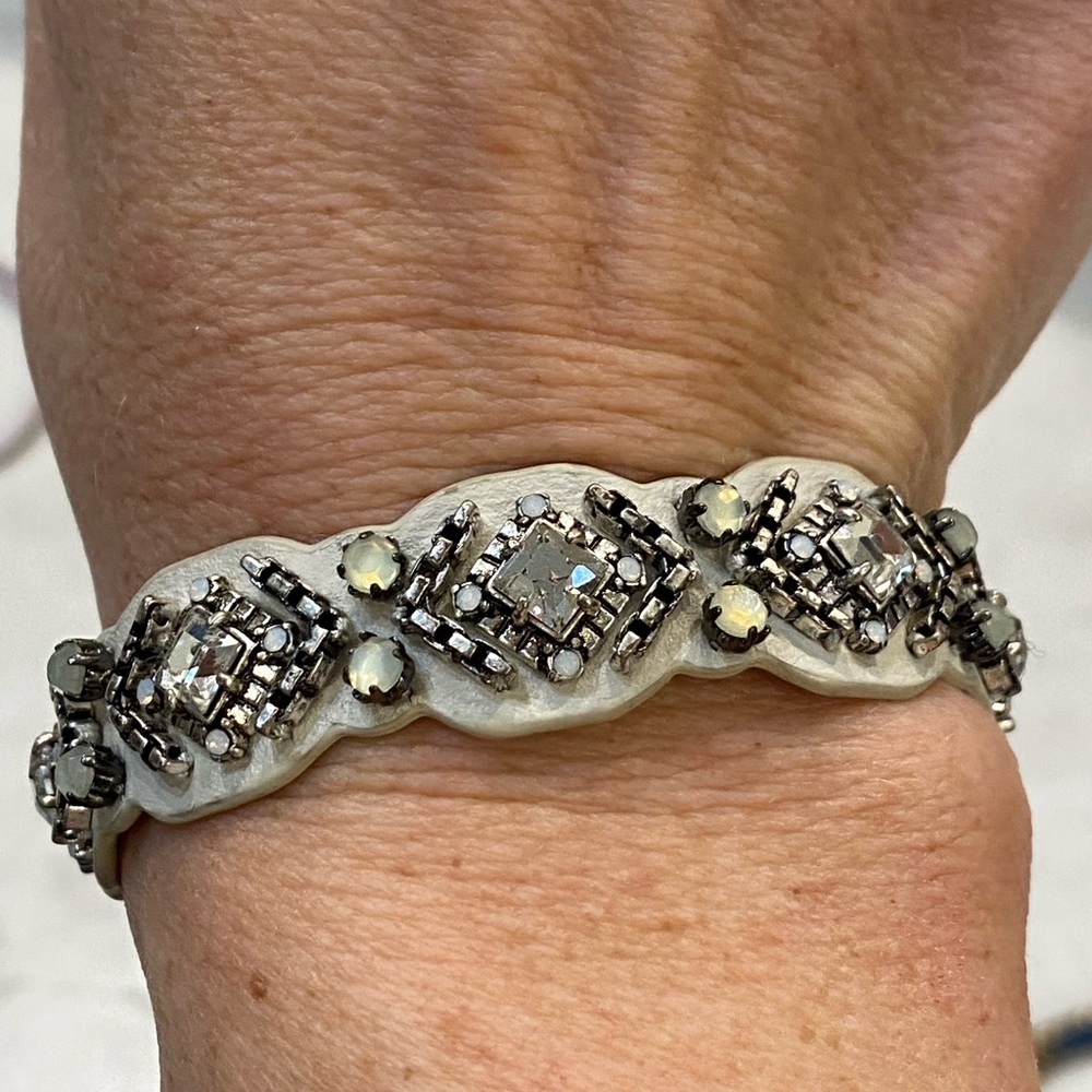 Stella and Dot leather crystal bracelet and Autism bracelet